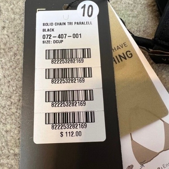 VIX PAULAHERMANNY Bikini Swimsuit and Swim Bag Black NWT - Picture 8 of 8